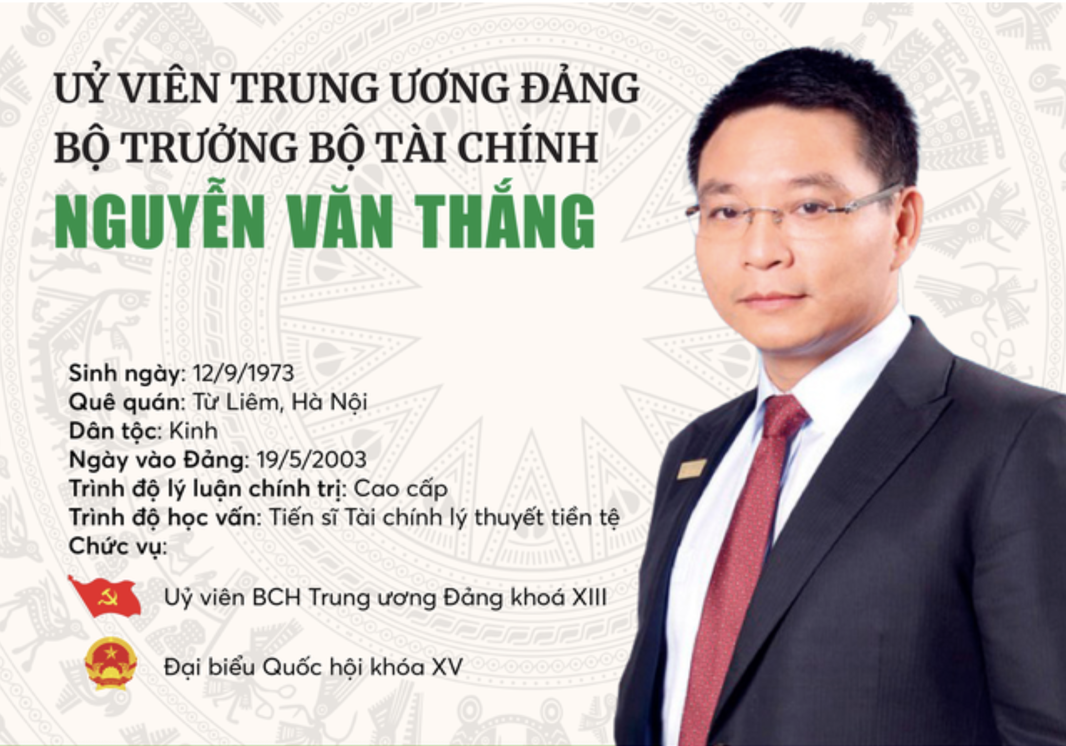 Bộ trưởng Bộ Giao thông Vận tải được phê chuẩn giữ chức vụ Bộ trưởng Bộ Tài chính